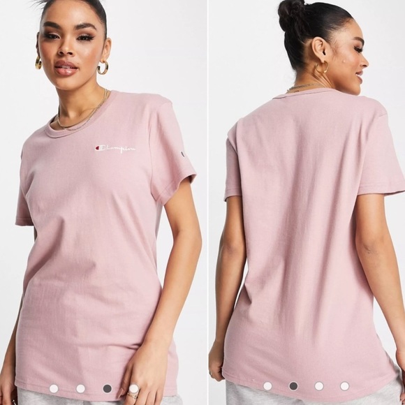 NWT Champion Heritage Pink Boyfriend T-shirt Size Small - Picture 1 of 9